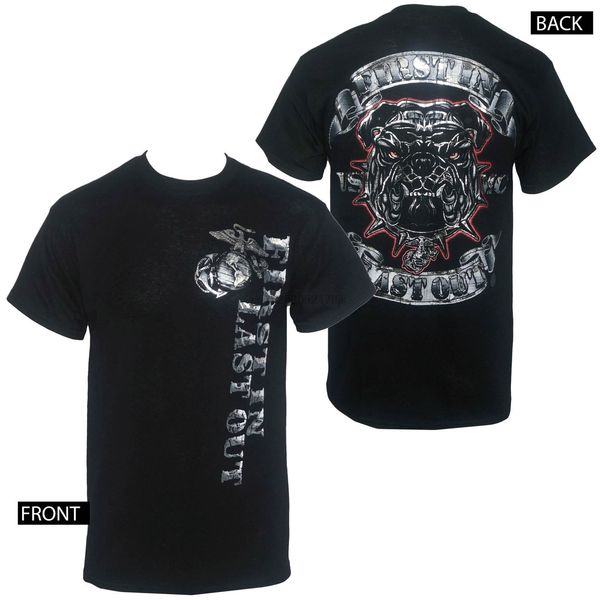 

licensed marine corps first in last out men black t-shirt m-3xl new men t-shirt