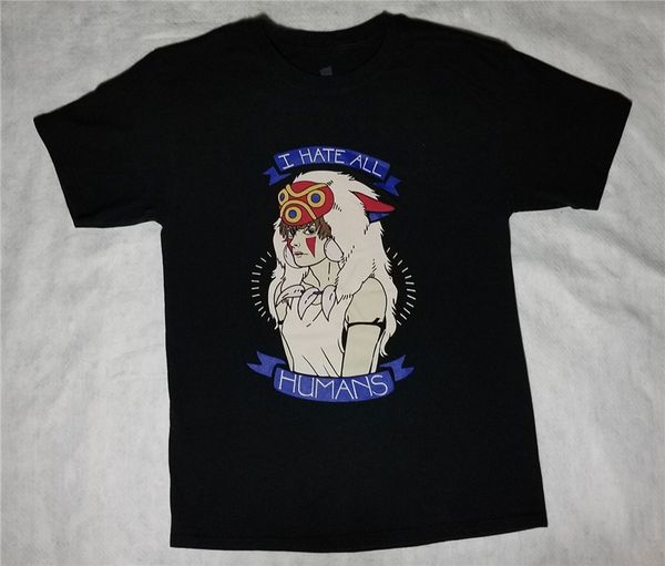 

princess mononoke i hate all humans t shirt size medium plus size clothing tee shirt