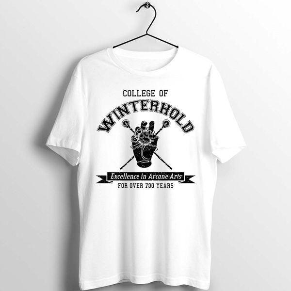 

мужская футболка колледж винтерхолд skyrim картины art печатное tee