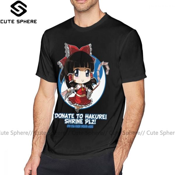 

touhou t shirt touhou reimu hakurei t-shirt 100 cotton 6xl tee shirt short sleeve summer funny printed mens tshirt