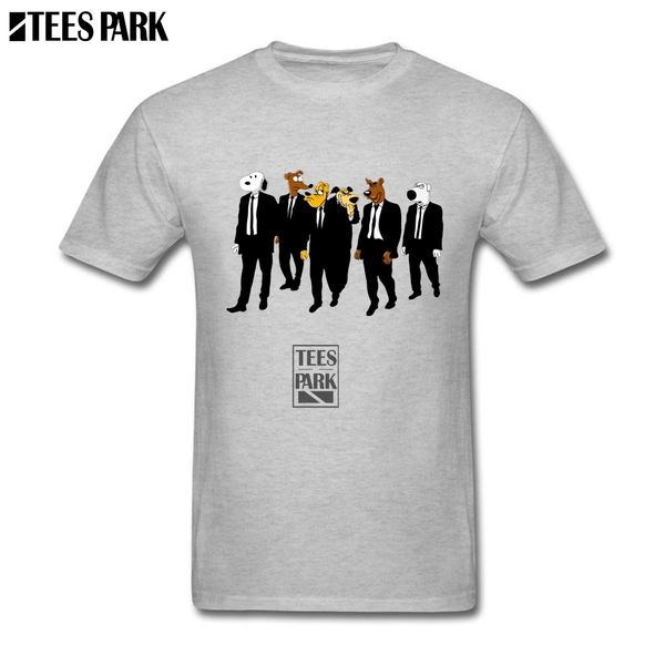 

new man shirts reservoire dogs cool t shirts men's round collar short sleeve cartoon dog t-shirt male movie tees