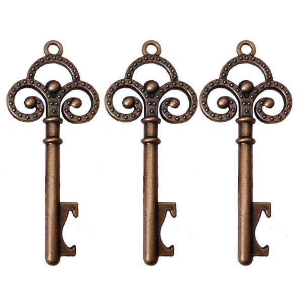 

party favor wedding gift crown beer bottle opener key pendant love tag retro kraft paper home bar decoration accessories