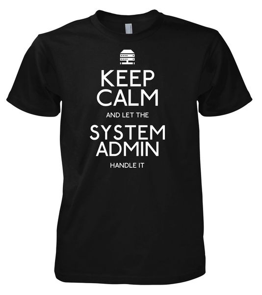 

2020 summer style fashion geek keep calm systeme admin t-shirt tee shirt