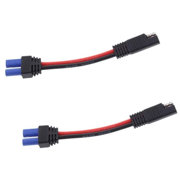 

2pieces premium sae plug to ec5 female power adapter cables for car motor solar panel batteries