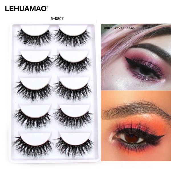 

false eyelashes lehuamao 3d mink 100% cruelty lashes handmade reusable natural makeup