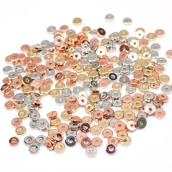 

other 5mm wholesale 500pcs small round ccb beads silver plated square spacer plastic loose diy