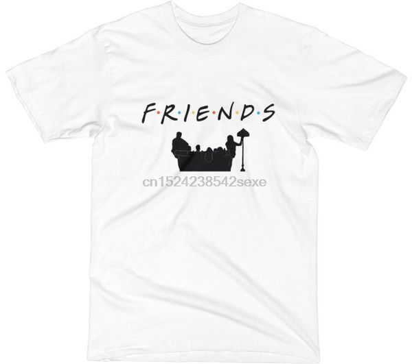 

друзья 90s tv show t shirt silhoutte old school vintage comedy mens s-xxl