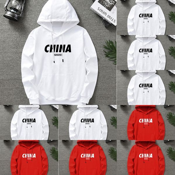 

couple men's autumn and winter new casual hooded men's chinese style trendy 95 cotton sweater china sweater 1nrk8, Black