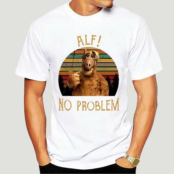 

brand alf alien no problem vintage t-shirt men short sleeve t-shirt-4477d