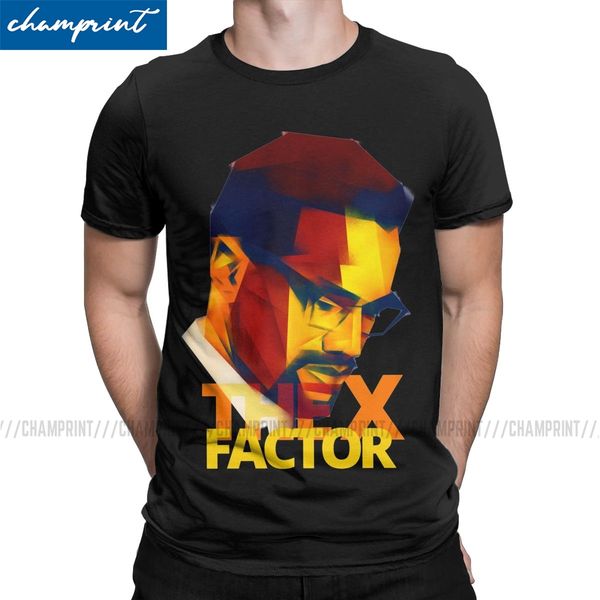 

the x factor men t shirt black rights african malcolm x creative tee shirt short sleeve t-shirts 100% cotton classic