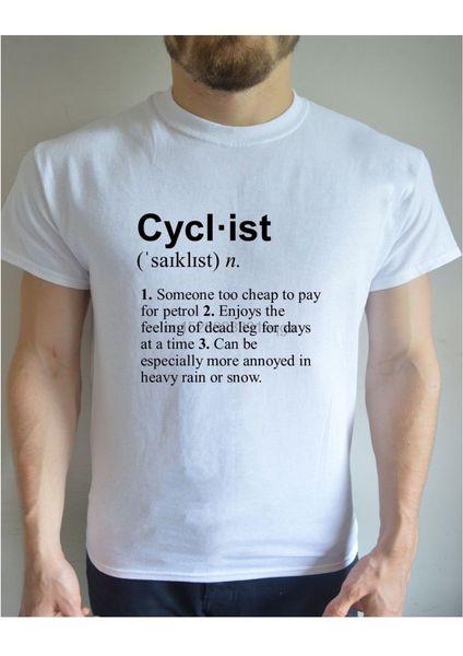 

fashion brand clothing o-neck teenage cyclist definition sport bike men joke funny printed exercise bicycle t shirt