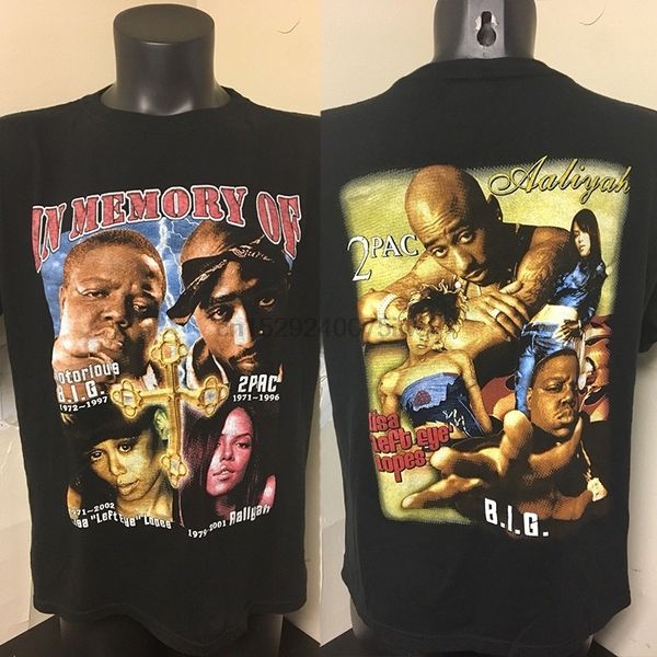 

vintage notorious big tupoc memoriol rop t shirt sz medium ooliyoh left eye
