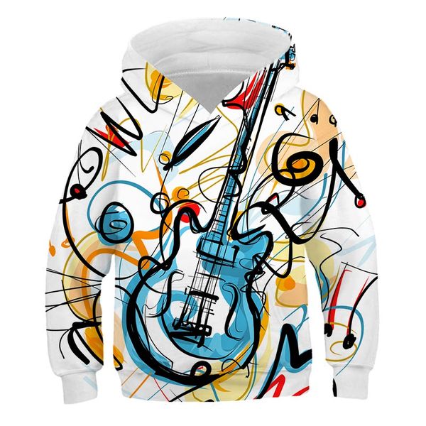 

2020 music notetion autumn winter 4-14 years autumn children hooded coat boys outerwear clothe spring windbreaker, Black