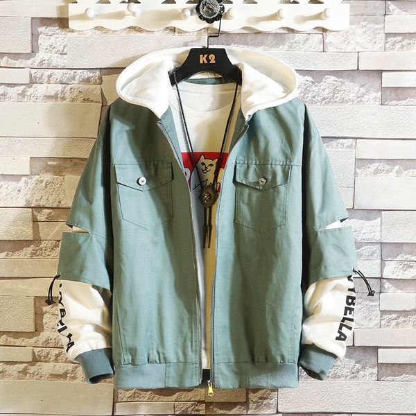

бомбардировщик куртки мужчины 2020 streetwear ветровка корейский повседневная осень весна бейсбол куртки пальто, Black;brown