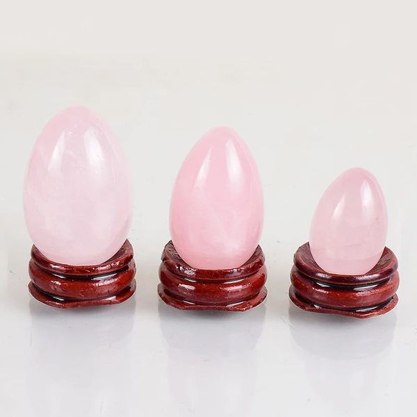 

kegel quartz yoni ball undrilled crystal massage care 3pc set health egg rose women exercise pelvic egg mineral floor aahkv