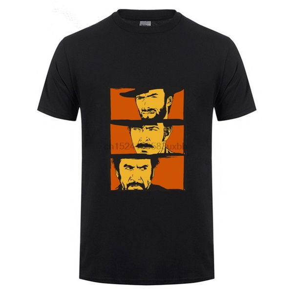 

clint eastwood good bad ugly t shirt short sleeve men's t-shirt hiphop kpop cotton crewneck plus size personalized t shirts