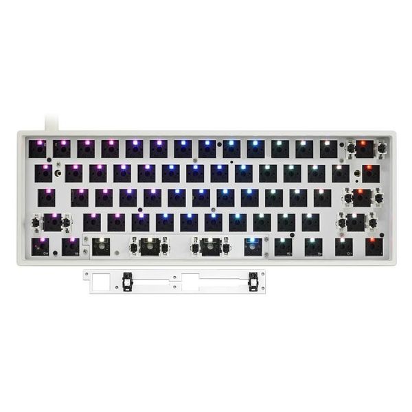 

gk61x gk61 60% mechanical keyboard rgb switch led swapping socket type c pcb case with split spacebar software program