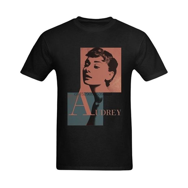 

summer hot sale tee shirt xouaen мужчины одри хепберн плакат футболка хлопок футболка