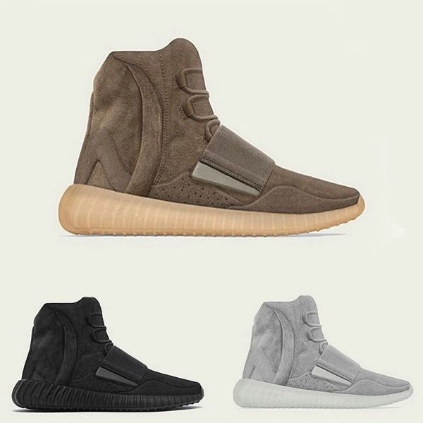

sole sneakers high grey og colorway bashful chocolate 750 triple black brown red men women winter shoes kanye wests light grey-gum glow