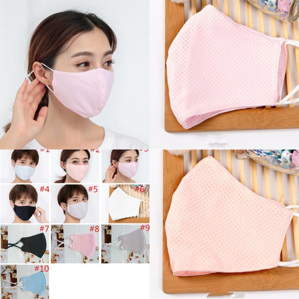 

2021mask silk face fashion взрослых ice лето защитных вс против пыли ультрафиолетового доказательства маски scwd