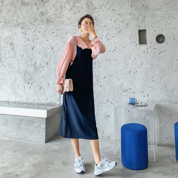

large size women's clothing 2020 new fat sister meat hiding slimming jumpsuit autumn western body clothes body clothes style age-reduci, Black;gray