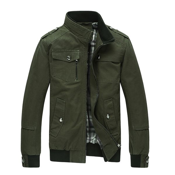 

men's jackets casual spring army jacket men coats winter male outerwear autumn overcoat khaki 5xl qs085, Black;brown