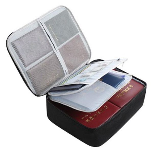 

organizer case box accessories multifunction document passport bag dustproof durable handbag for home travel