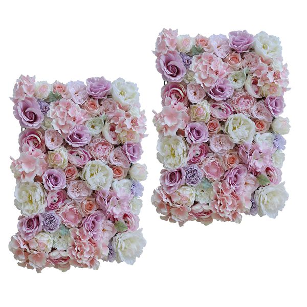 

2x искусственные цветы стеновые панели свадеб decor фото опора розовый фиолетовый