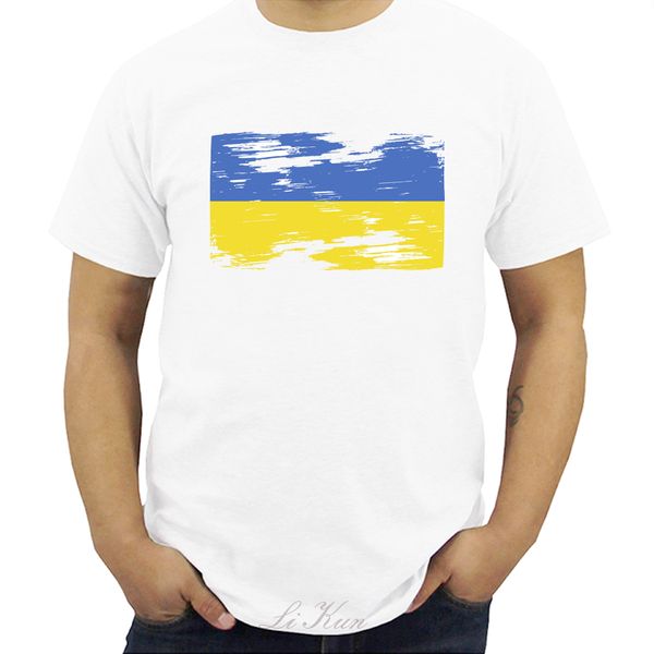 

ukraine national flag summer t shirts for men casual casual nostalgic ukraine flag cheer t-shirts for men