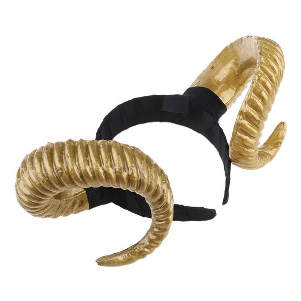 

gothic halloween women girls headband sheep horn forest animal cosplay costume hair hoop demon evil plastic party p props