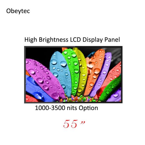 

ob550pd02-de20 55 inch high bright lcd panel for kiosk, wall mounted, 1000-3500 nits