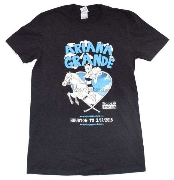 

ariana grande houston event rodeo 2015 black t shirt