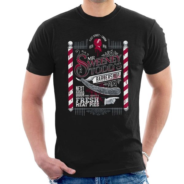 

2019 мода hot demon barber г-н sweeney todds barbers магазин мент-shirt tee рубашка