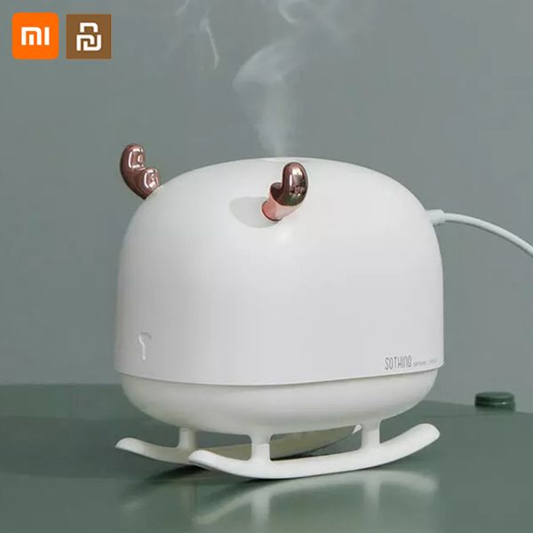 Umidificatore Xiaomi Sothing 260ML Luce notturna USB Home Deer Umidificatore d'aria Purificatore d'aria Atmosfera Nano Mist Maker