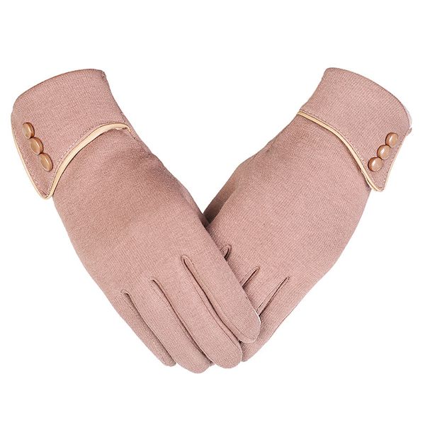 

women winter touch screen gloves autumn fleece warm gloves wrist mittens driving ski windproof luvas guantes handschoenen, Blue;gray