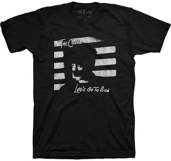 

the cure let's go to bed men's black t-shirt sm, md, lg, xl, xxl new tee shirt casual short sleeve