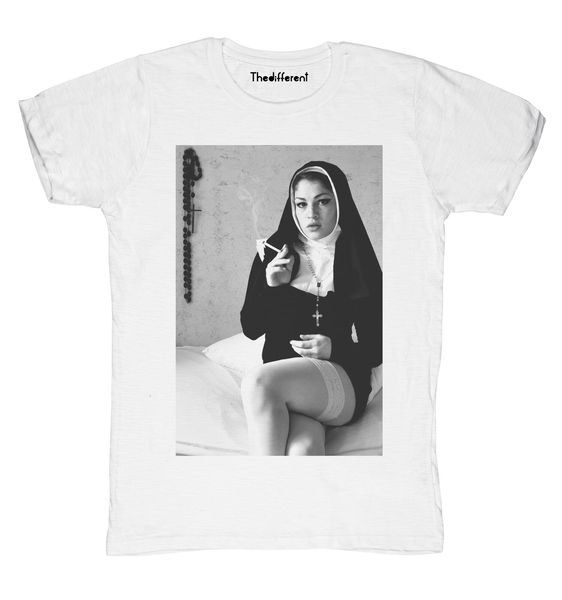 

new t shirt custom printed 100% cotton t-shirts blaze man nun gift idea