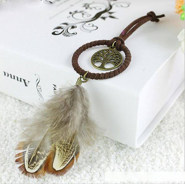 

enchanted forest mini dreamcatcher handmade dream catcher net with feather decoration car keychain ornament diameter