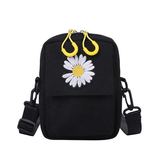 

женщины холст crossbody сумка joker симпатичные коммуникатор покупки tote solid color high capacity shoulder bag square