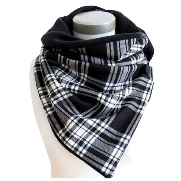 

fashion women scarve dot printing button soft wrap casual warm scarves shawls fashion leisure comfortable soft personality #t1q, Blue;gray