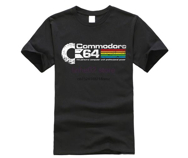 

commodore 64 t-shirt фанки футболки для мужчин хлопка простой одежды