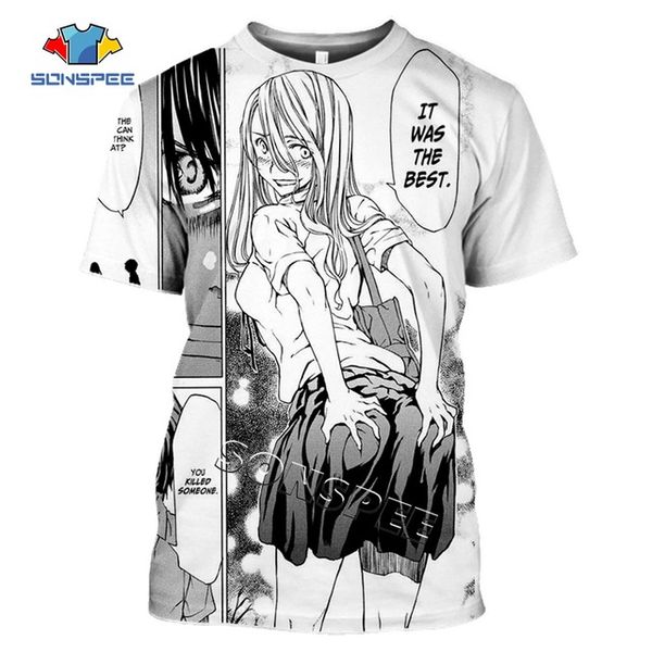

comic men hunting anime ragdoll gleipnir summer 3d print shirts humor graphic hentai men clothing