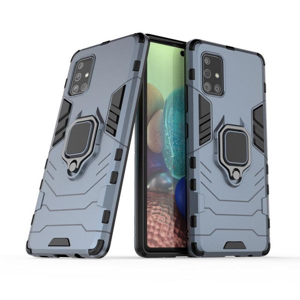 

2 in 1magnetic finger ringshockproof armor case for samsung a71 5g silicone back phone cover case