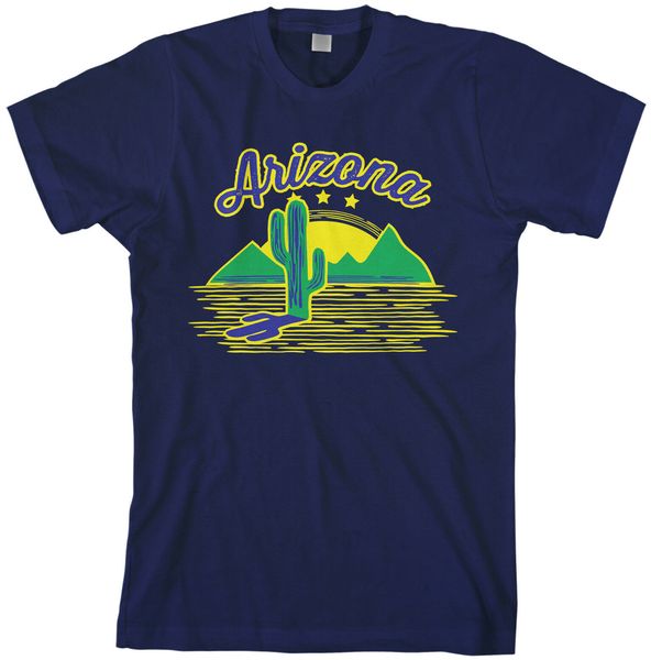 

arizona cactus men's t-shirt us state pride desert plant