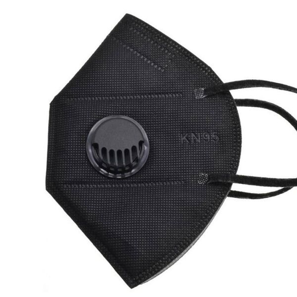

black white kn95 face mask fashion face masks adult disposable non-woven masks with filter dustproof Windproof Respirator Dust-proof mask