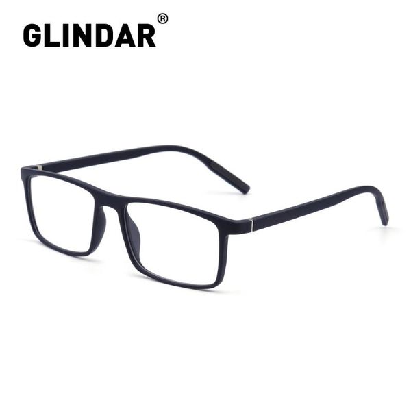 

glindar square eyeglasses frames for women men eyewear clear glasses, Black