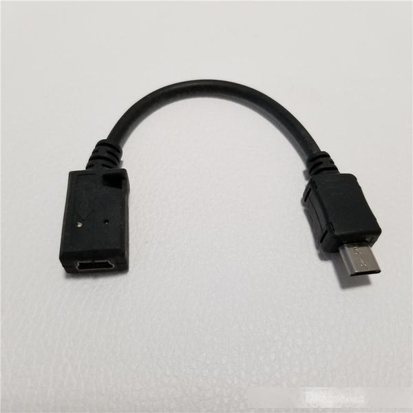 

10pcs/lot micro usb male to mini usb female usb adapter data computer cable black 10cm