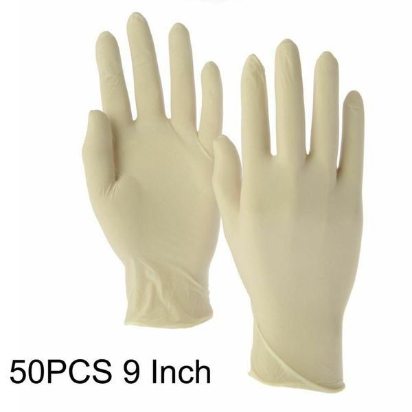 

universal latex disposable gloves 50pcs kitchen /dishwasher/ /work/ rubbe /garden gloves high q mhme