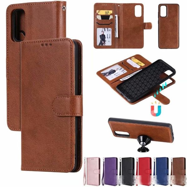 

2 in 1 detachable leather wallet flip magnetic cover case for iphone 11 pro max xs xr xs max 6 78 plus samsung s20 plus s20 ultra s10 note10