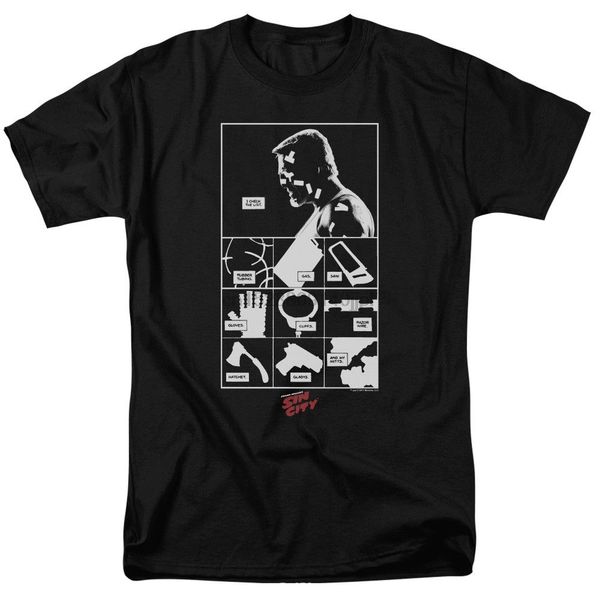 

sin city контрольный список лицензионный взрослых футболка хлопковая футболка мода футболка top tee new metal с коротким рукавом повседневна